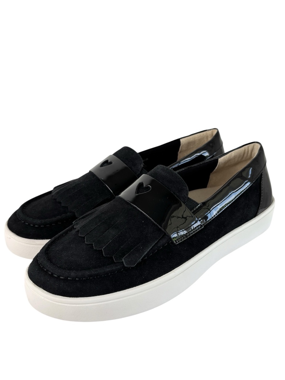 Revitalign Malibu Kiltie Orthotic Loafer Slips-Ons Womens Shoe Sz 9 B Black NEW!